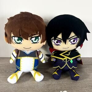 Code Geass Lelouch of the Resurrection Plush Mascot Lelouch Suzaku Set Banpresto